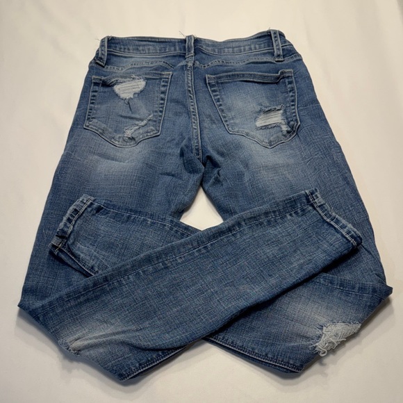 Distressed Blue Jeans - Picture 4 of 5